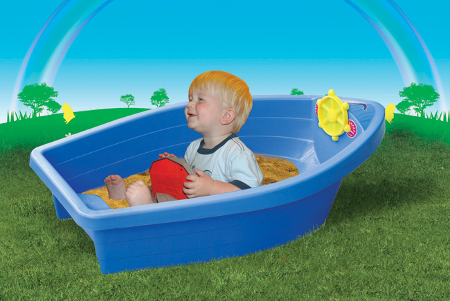Детская пластиковая песочница мини-бассейн - Лодочка  